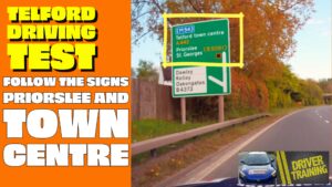 Telford driving test routes priorslee