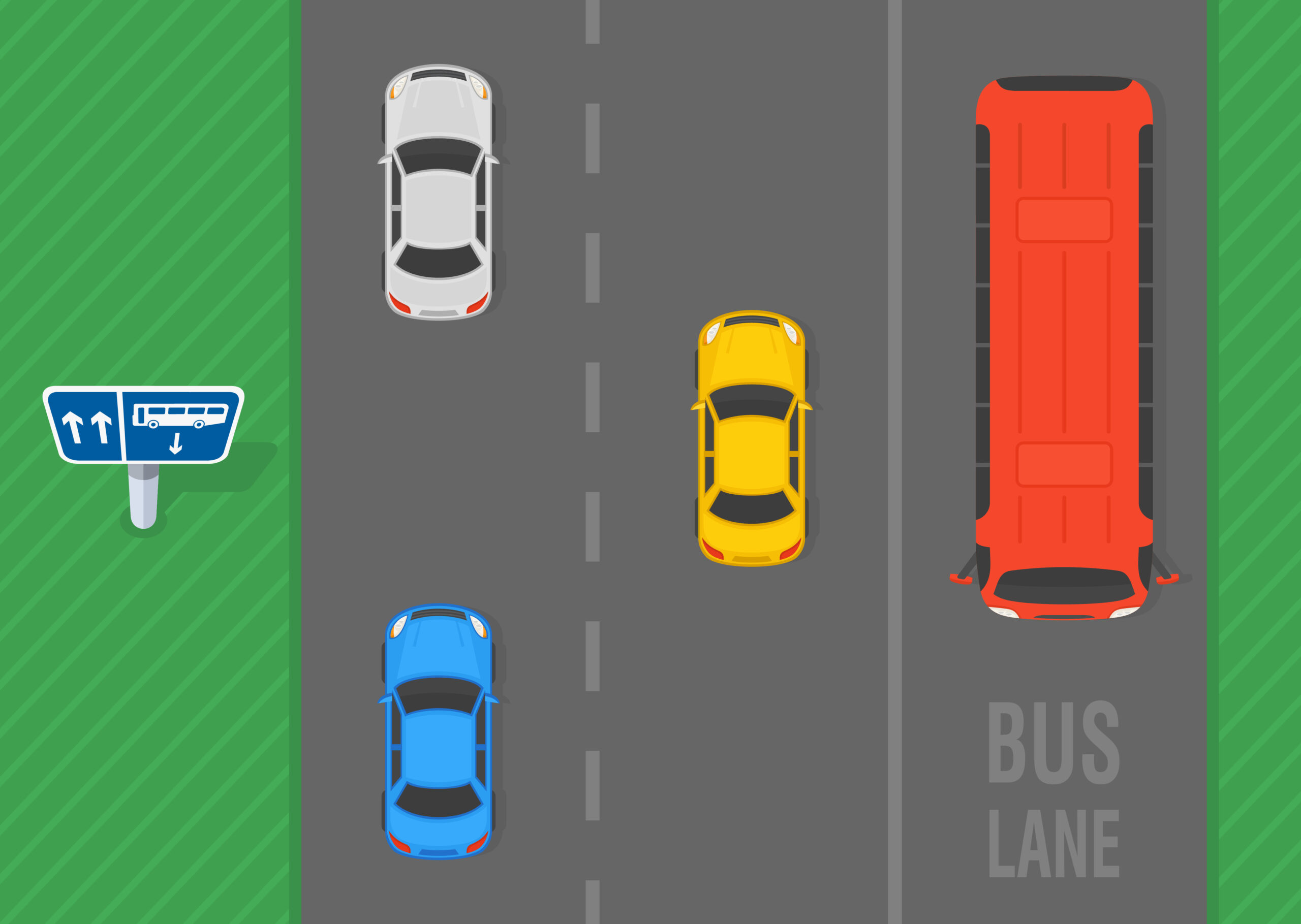 What is a contraflow Bus lane? - Telford Driving School